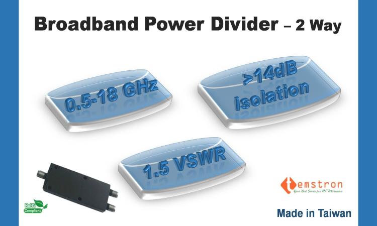 0.5-18G broadband Power Divider