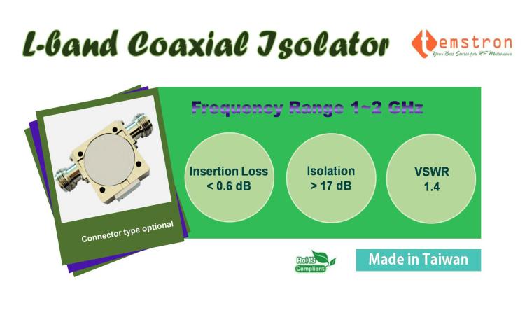 L-band Coaxial Isolator