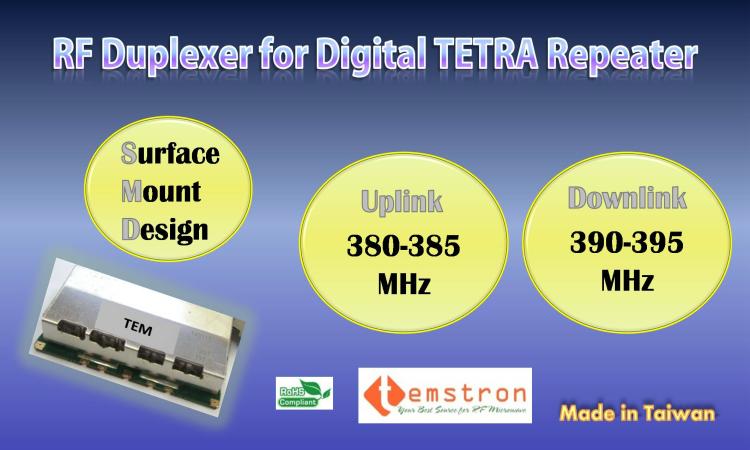 TETRA 382-392M SMD Duplexer
