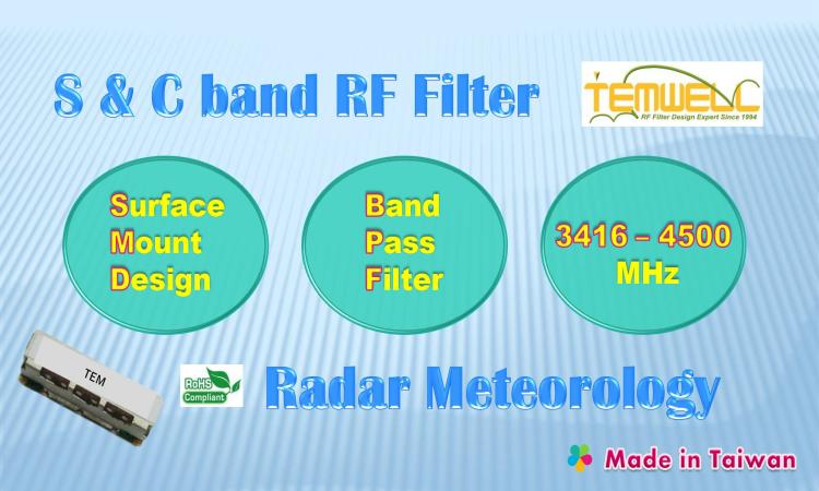 3.4-4.5GHz SMD BPF