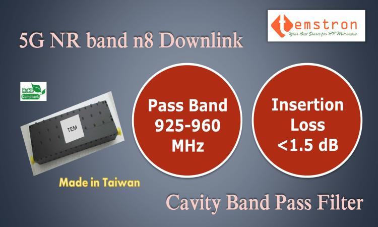 925-960MHz Cavity BPF 5G n8