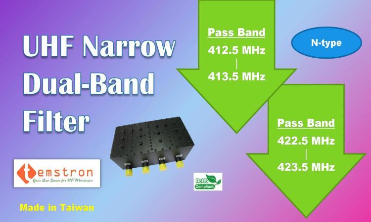 UHF 400M Cavity Dual Band Filter for Tunnel System