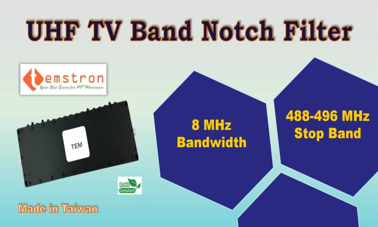 488-496MHz Cavity Notch Filter