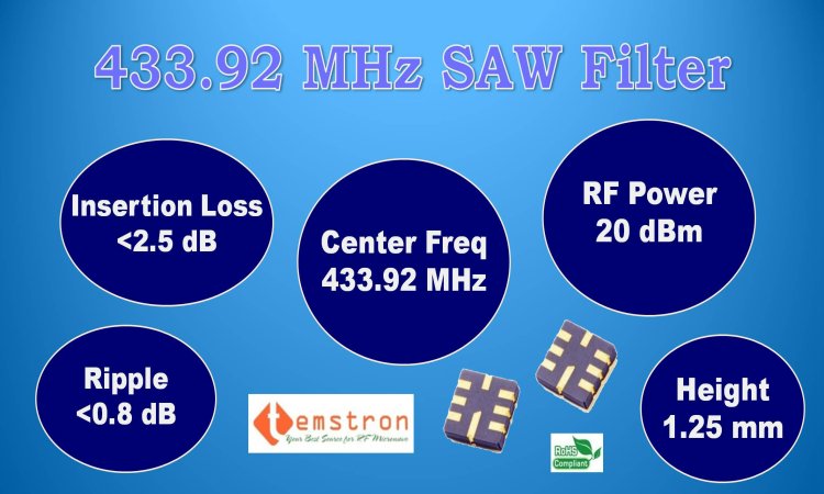 433.92MHz SAW Filter