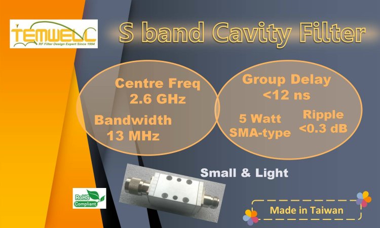 2.6GHz Cavity BPF for Particle accelerator