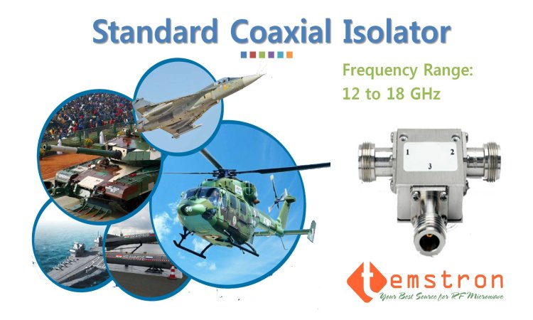 12 to 18GHz Coaxial Isolator for Defense