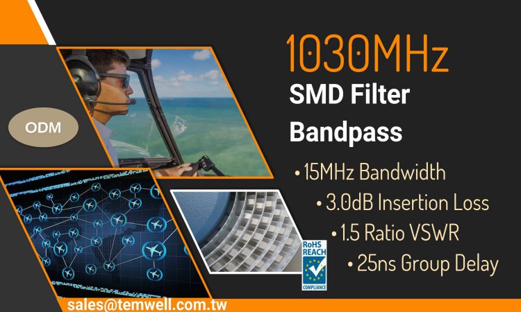 1030MHz SMD BPF for Airborne Broadcast