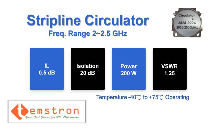 2.0-2.5G Stripline Circulator