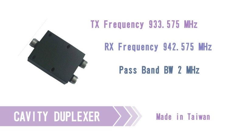 Telecom 900 MHz Band Cavity Duplexer