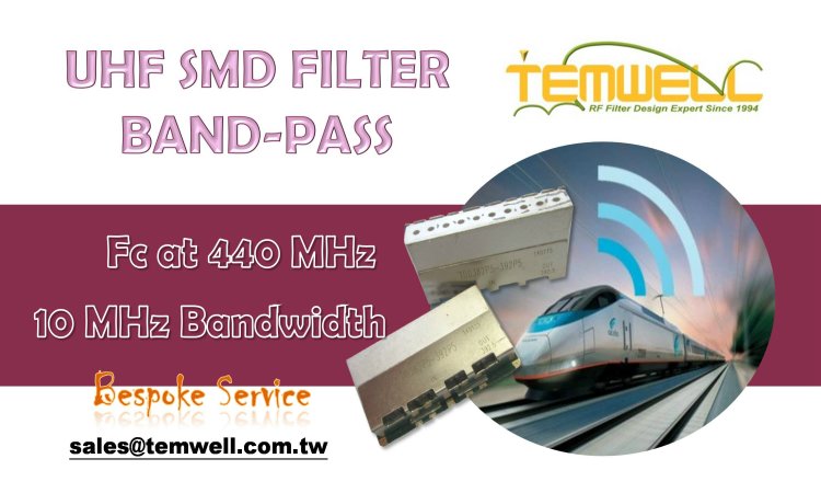 UHF 440MHz RF SMD Filter for tunnels underground communication