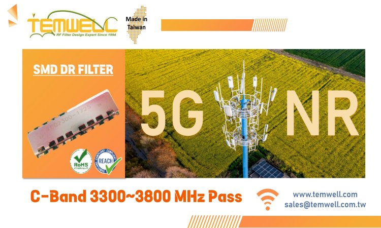 C-Band 3550MHz SMD DR Band Pass Filter for 5G NR