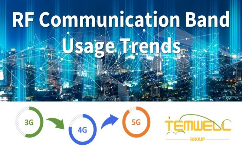 RF communication band usage trends