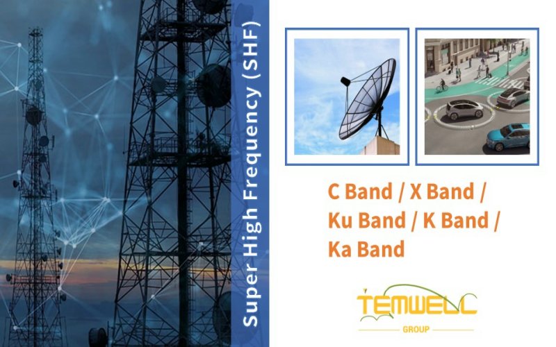  Temwell provides SHF band mainly includes the C band (frequency 4 – 8 GHz), X band (frequency 8 – 12 GHz), Ku band (frequency 12 – 18 GHz), K band (frequency 18 – 26.5 GHz), and Ka-band (frequency 26.5 – 40 GHz) best for the 5G generation and even the future 6G generation.