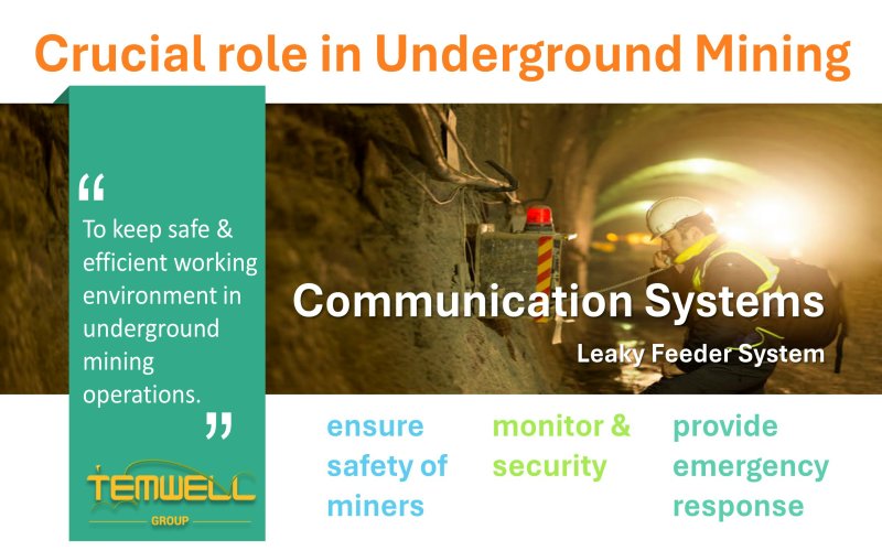 Temwell provides RF filter and RF components for crucial role in underground mining which ensuring effective and safe communication in mining operations.