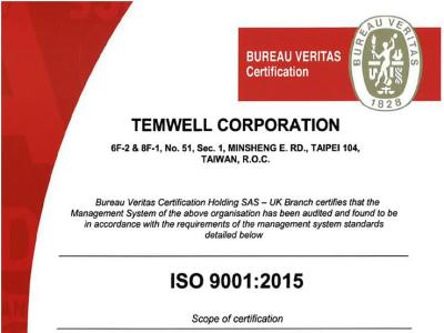 ISO9001:2015 Certificate