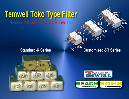 Temwell Toko Helical Filters Manufacturer Temwell Toko Helical Filters Manufacturer