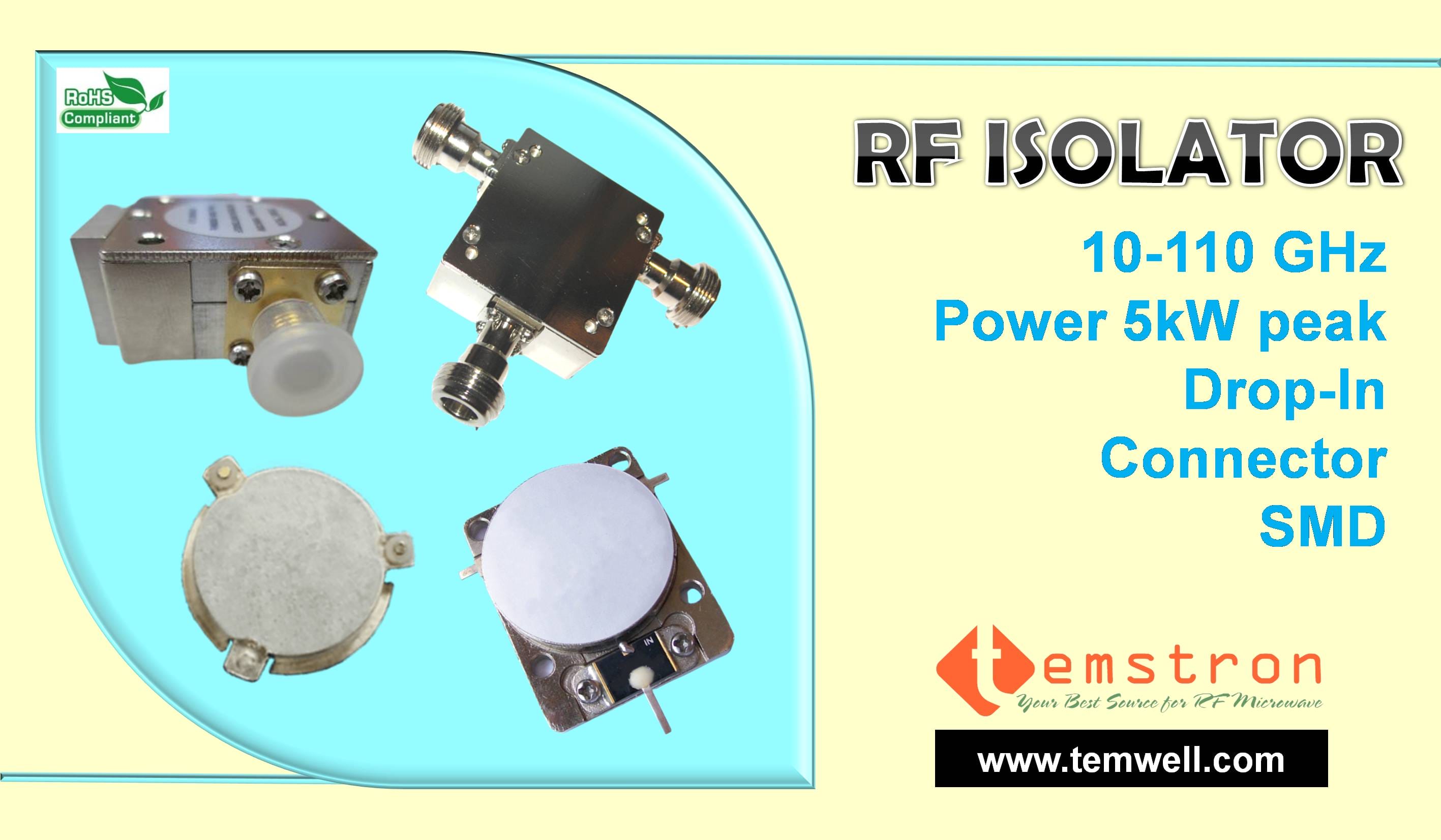 Temwell High Power RF Isolators Manufacturer