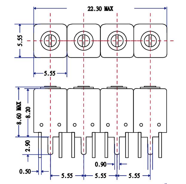 TFW4483F-680M Helical Tunable Bandpass Filter