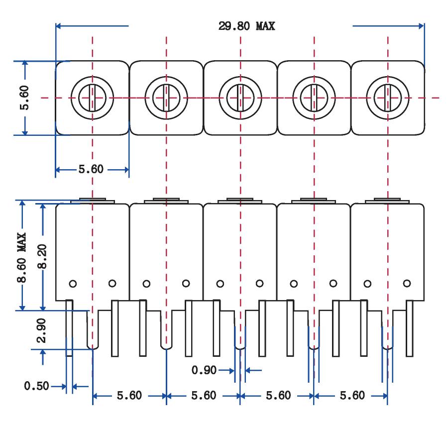 TVW5410B-1747.5M Helical Tunable Bandpass Filter