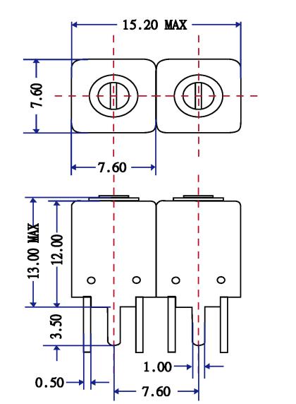 K2C-600M-15M Model of Toko Alternative Helical Filters